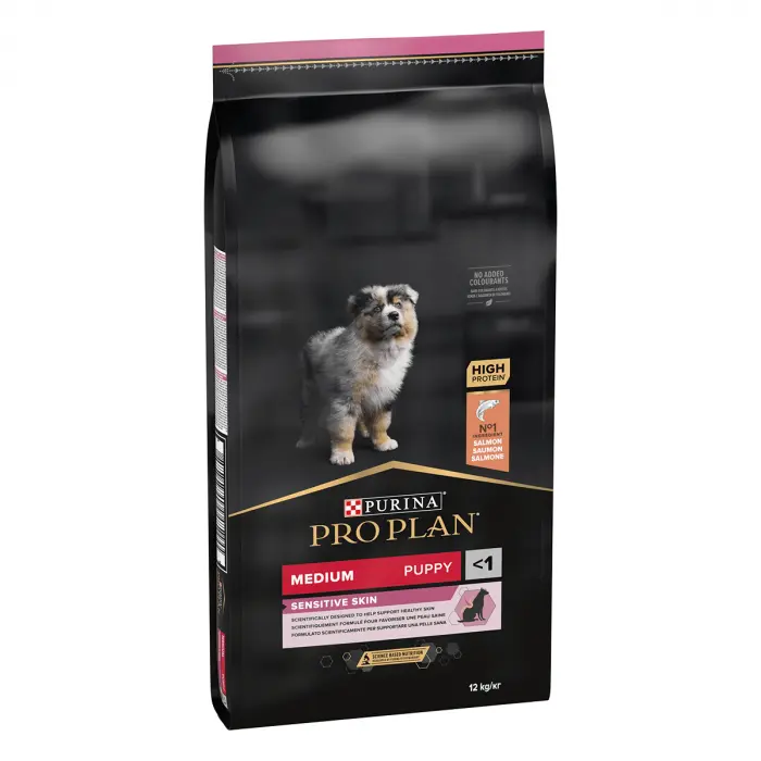 Hrana Uscata caini, Pro Plan OptiDerma Medium Puppy Somon, 3 kg