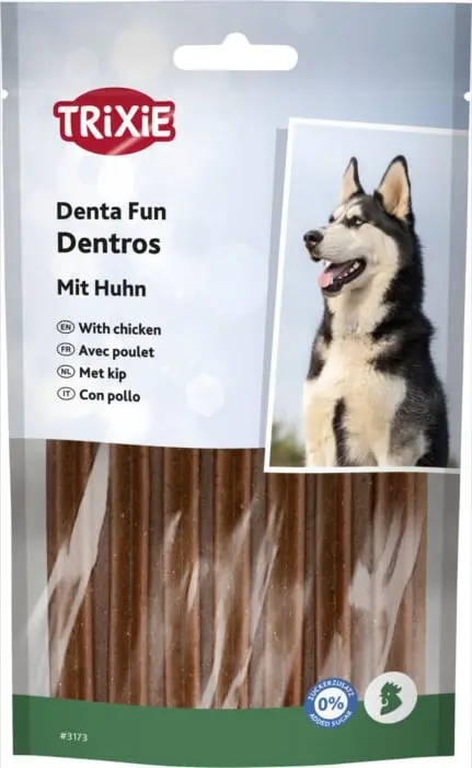 Recompense Pentru Caini, Denta Fun Dentros, Batoane Cu Pui, 7 buc, 180 g