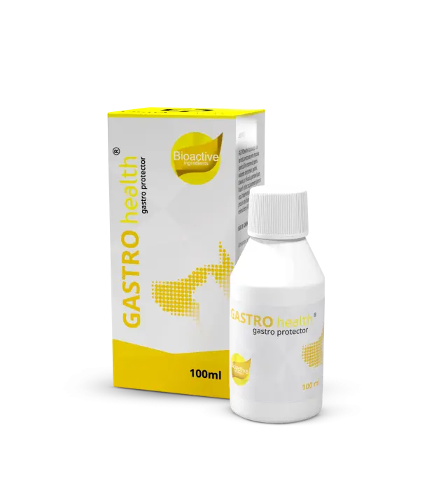 Supliment lichid Gastro Health, este un protector gastric pentru caini si pisici, 100 ml
