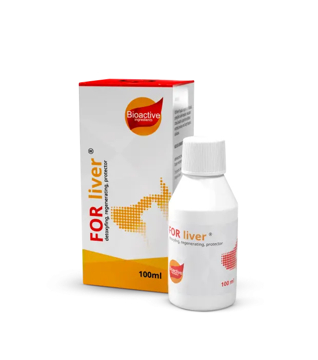 Supliment lichid pentru caini cu afectiuni hepative, FOR liver   detoxyfing, regenerating, protector - 50 ml