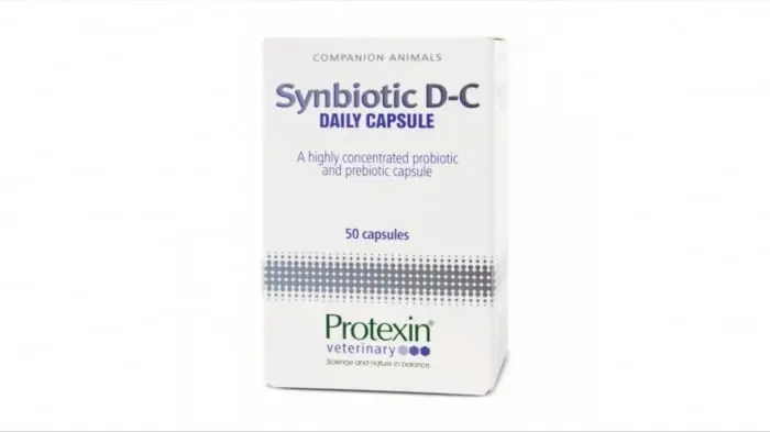Synbiotic D-C pentru caini si pisici,  50 Capsule