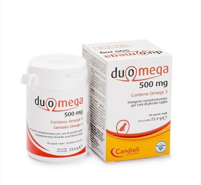 Duomega Dogs 30 softgel capsules 500 mg , Suport Omega 3 pentru caini