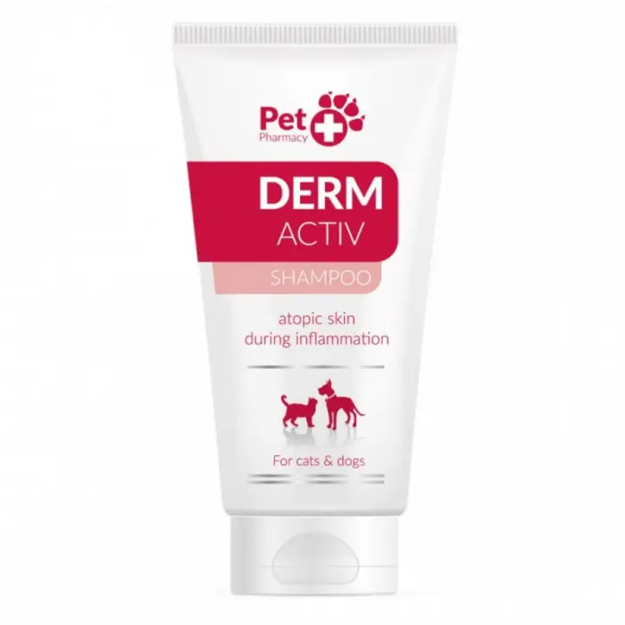 DERMACTIV sampon pentru caini si pisici clorhexidina 3%-  125 ml