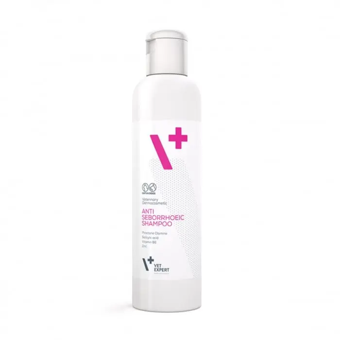 VetExpert Sampon AntiSeboreic pentru caini si pisici, 250 ml