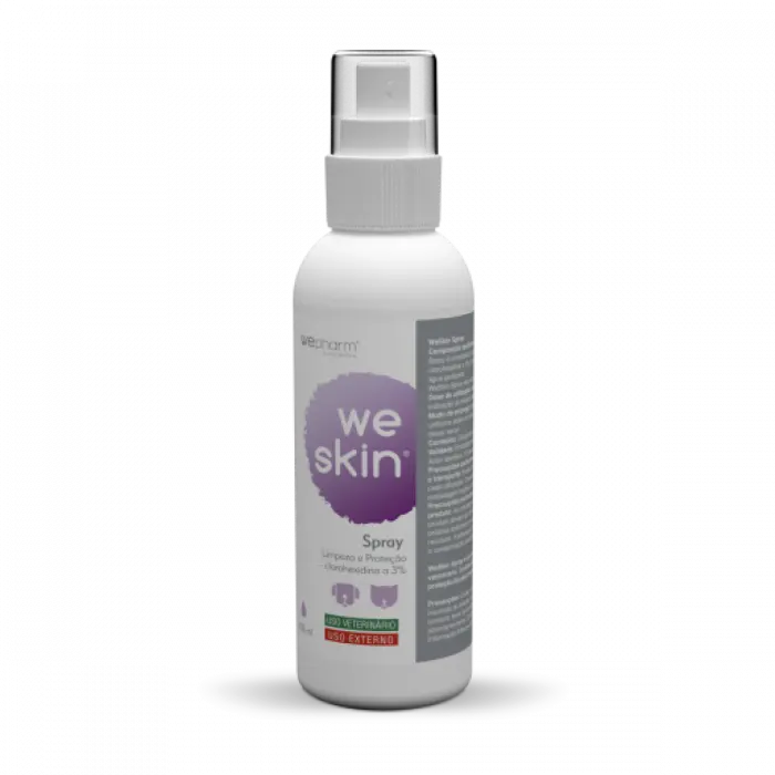 Weskin, spray antiseptic cu clorhexidina, pentru caini si pisici, 100 ml