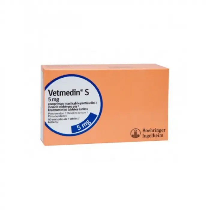 Vetmedin 5 mg, 10 tablete masticabile Folie