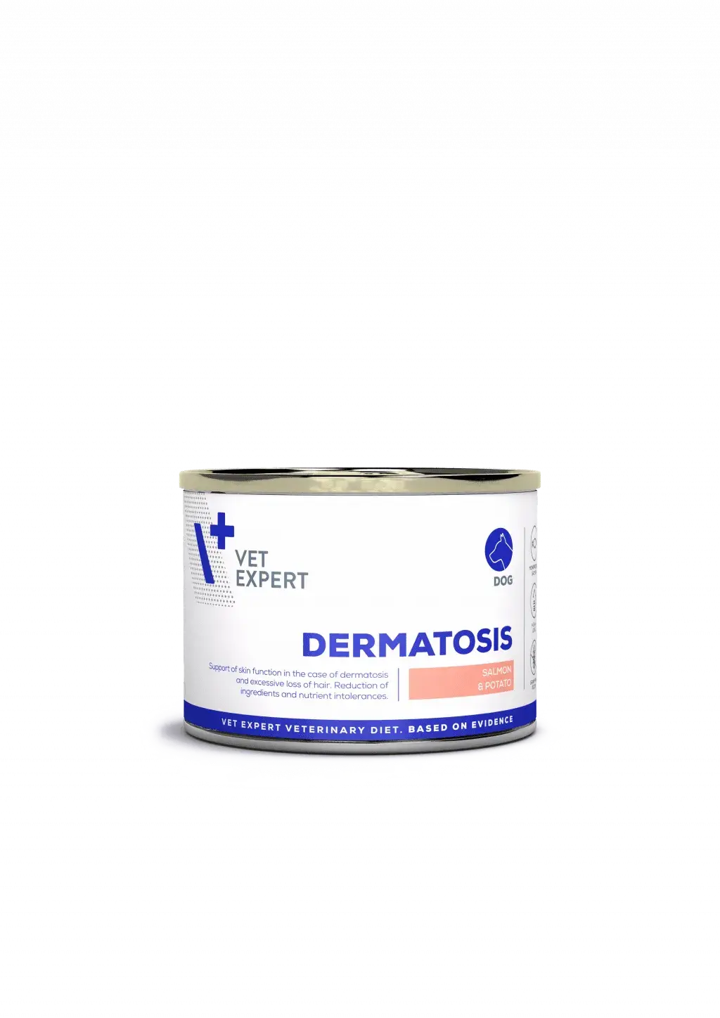Conserva dietetica pentru caini Vetexpert 4T Dermatosis Salmon 200 gr