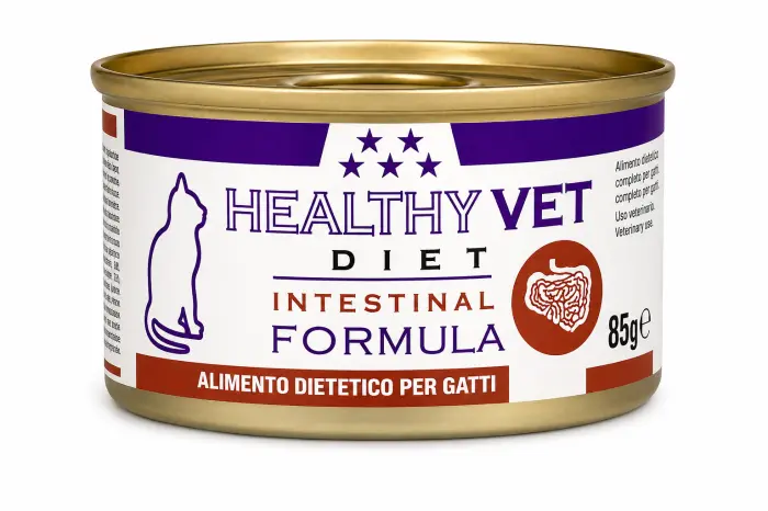Conserva dietetica pentru pisici Healthy Vet Diet Intestinal Formula 85 gr