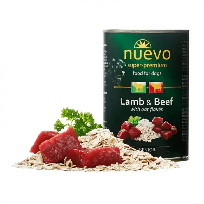 Conserva pentru caini Senior Nuevo cu miel  vita 400 gr