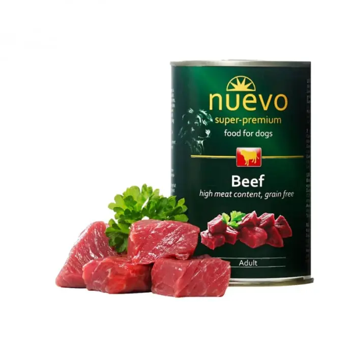 Conserva pentru caini Nuevo cu vita 400 gr