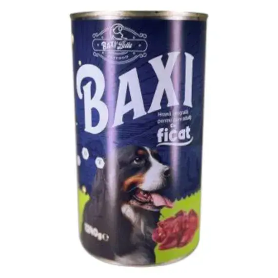 Conserva pentru caini Baxi cu ficat 1240 gr