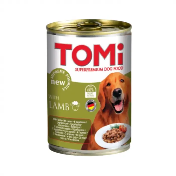 Conserva pentru caini Tomi cu miel 400 gr