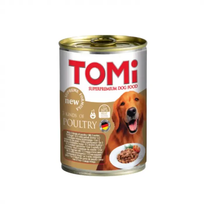 Conserva pentru caini Tomi cu pui 400 gr