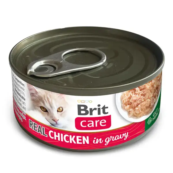 Conserva pentru pisici Brit Care Real Chicken in Gravy 80 gr