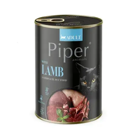 Conserva pentru pisici Piper Adult cu miel 400 gr