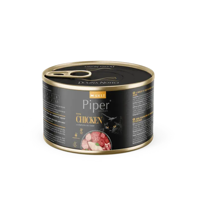 Conserva pentru pisici Piper Adult cu pui 185 gr