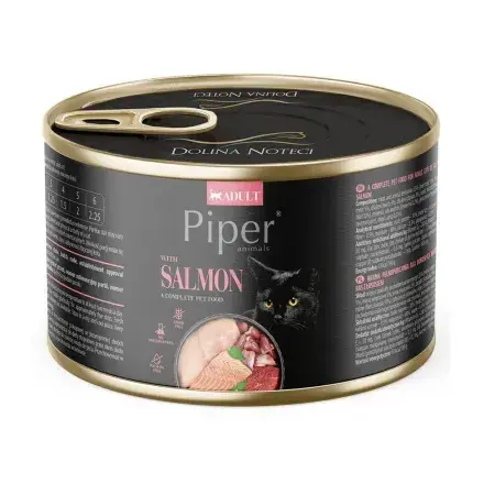 Conserva pentru pisici Piper Adult cu somon 185 gr