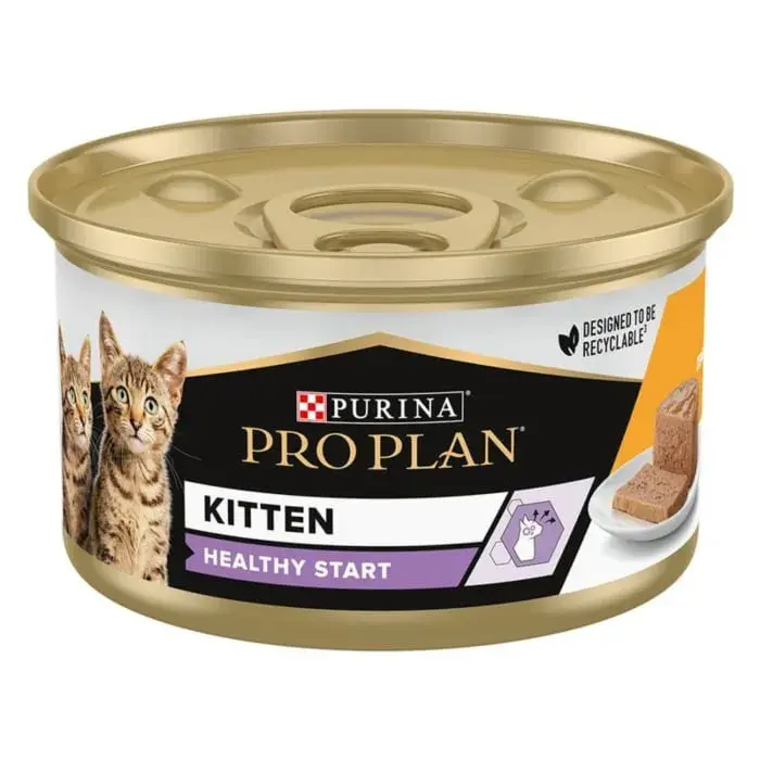 Conserva pentru pisici Purina Pro Plan Kitten Healthy Start cu pui 85 gr