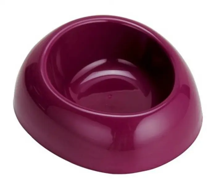 Castron din plastic pentru caini violet, 0,8 l