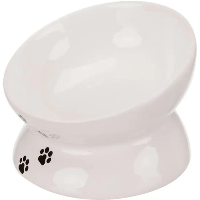 Castron ceramic pentru pisici Trixie Alb 0,15l   13 cm