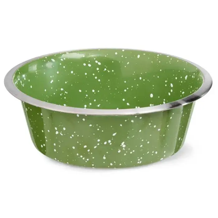 Castron din inox pentru caini  pisici 4Dog Galaxy Verde 0,9 L