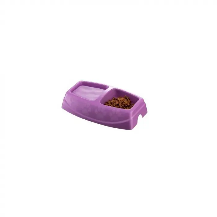 Castron dublu 4Dog Deluxe Violet 2 x 0,25 L