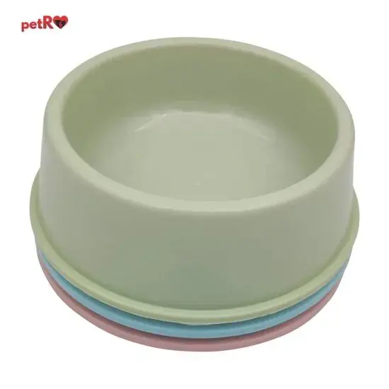 Castron rotund din plastic pentru caini  pisici Petro 300 ml
