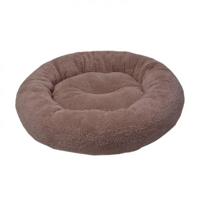 Culcus rotund 4Dog Deluxe din plush bej 52 x 9 cm