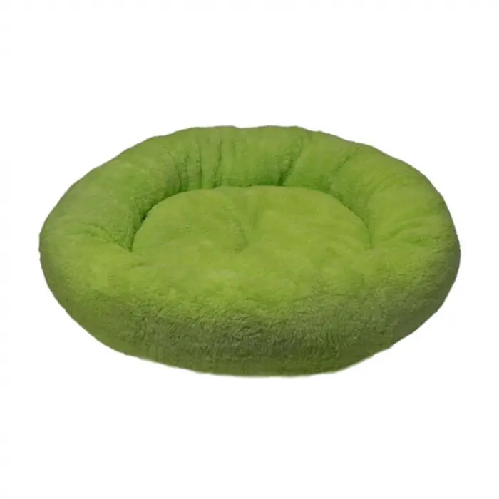 Culcus rotund 4Dog Deluxe din plush verde 52 x 9 cm