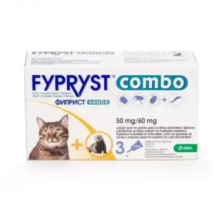 Antiparazitar extern pentru pisici  dihori Fypryst Combo x 1 pipeta