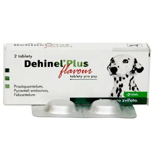 Antiparazitar intern pentru caini Dehinel Plus Flavour 2 cpr   folie