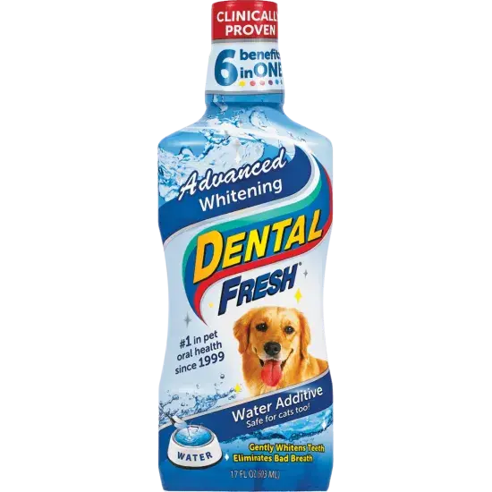 Apa de gura pentru caini  pisici Dental Fresh Albire 237 ml