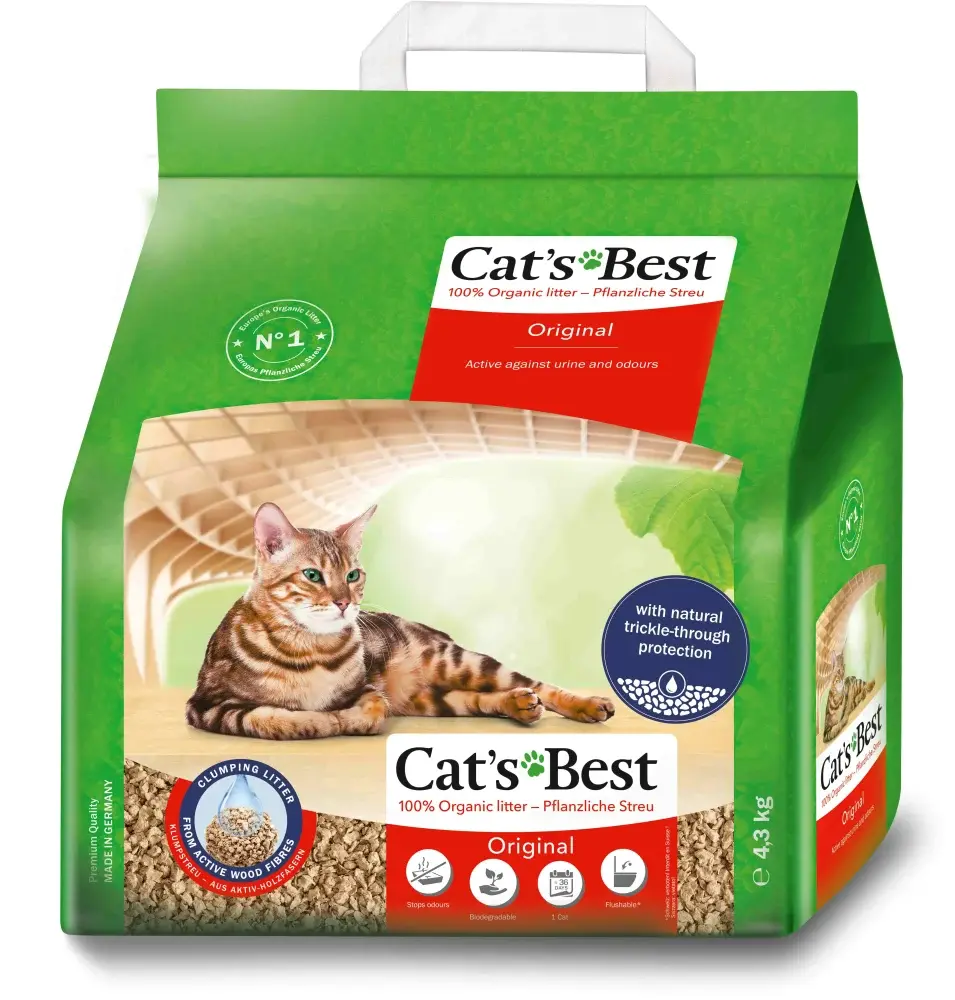 Asternut igienic pentru pisici Cat s Best Original 10 L