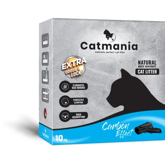 Asternut igienic pentru pisici Catmania Box Carbon Efect 10 kg