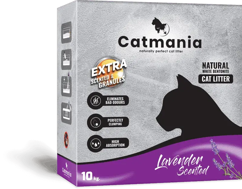 Asternut igienic pentru pisici Catmania Box Lavanda 10 kg