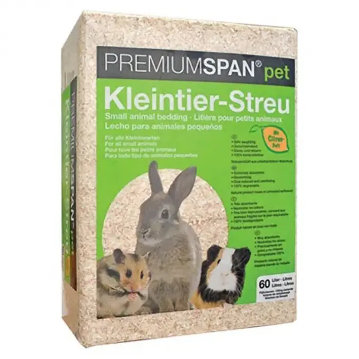 Asternut igienic pentru rozatoare Premium Span cu lamaie 60L