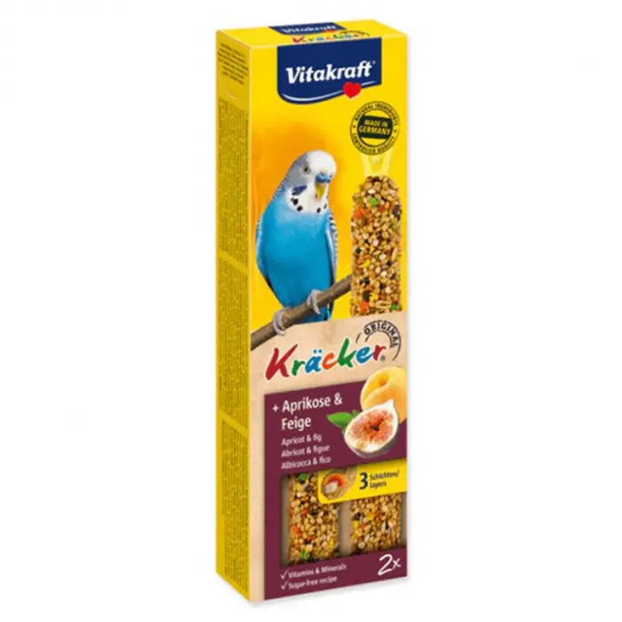 Batoane pentru perusi Vitakraft cu caise  smochine 2 buc