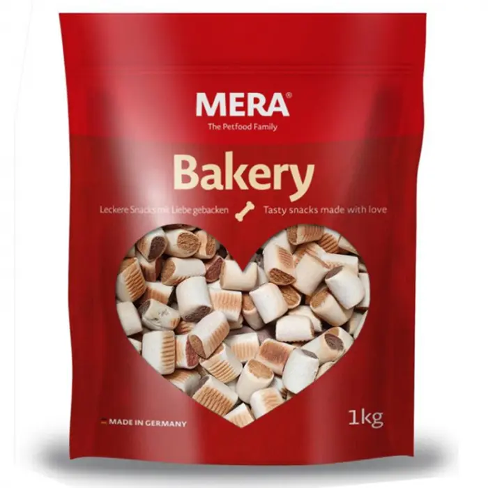 Recompense pentru caini Mera Rulouri cu pui, vita  peste 1 kg