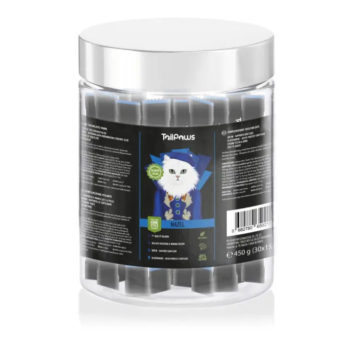 Gustare pentru pisici Tail Paws Hazel Crema cu peste 30 buc   pachet