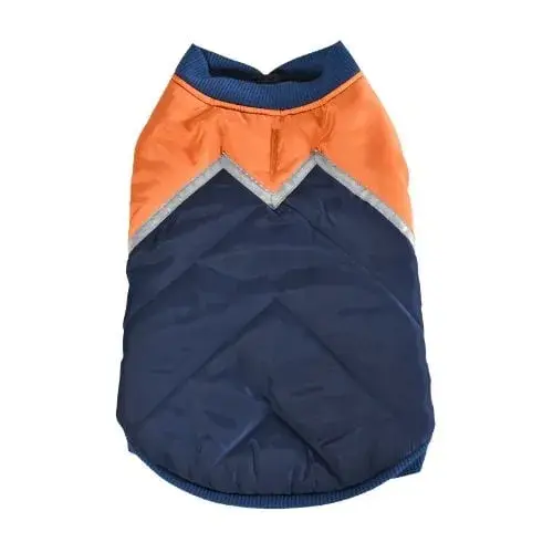 Hainuta pentru caini 4Dog Deluxe Reflective Strips Blue 35 cm