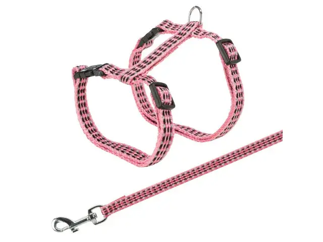 Ham  lesa pentru pisici reflectorizanta Trixie 22-42 cm 10 mm