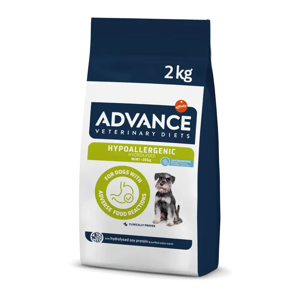 Hrana dietetica pentru caini Advance Hypoallergenic  Gastroenteric Mini Adult 2 kg