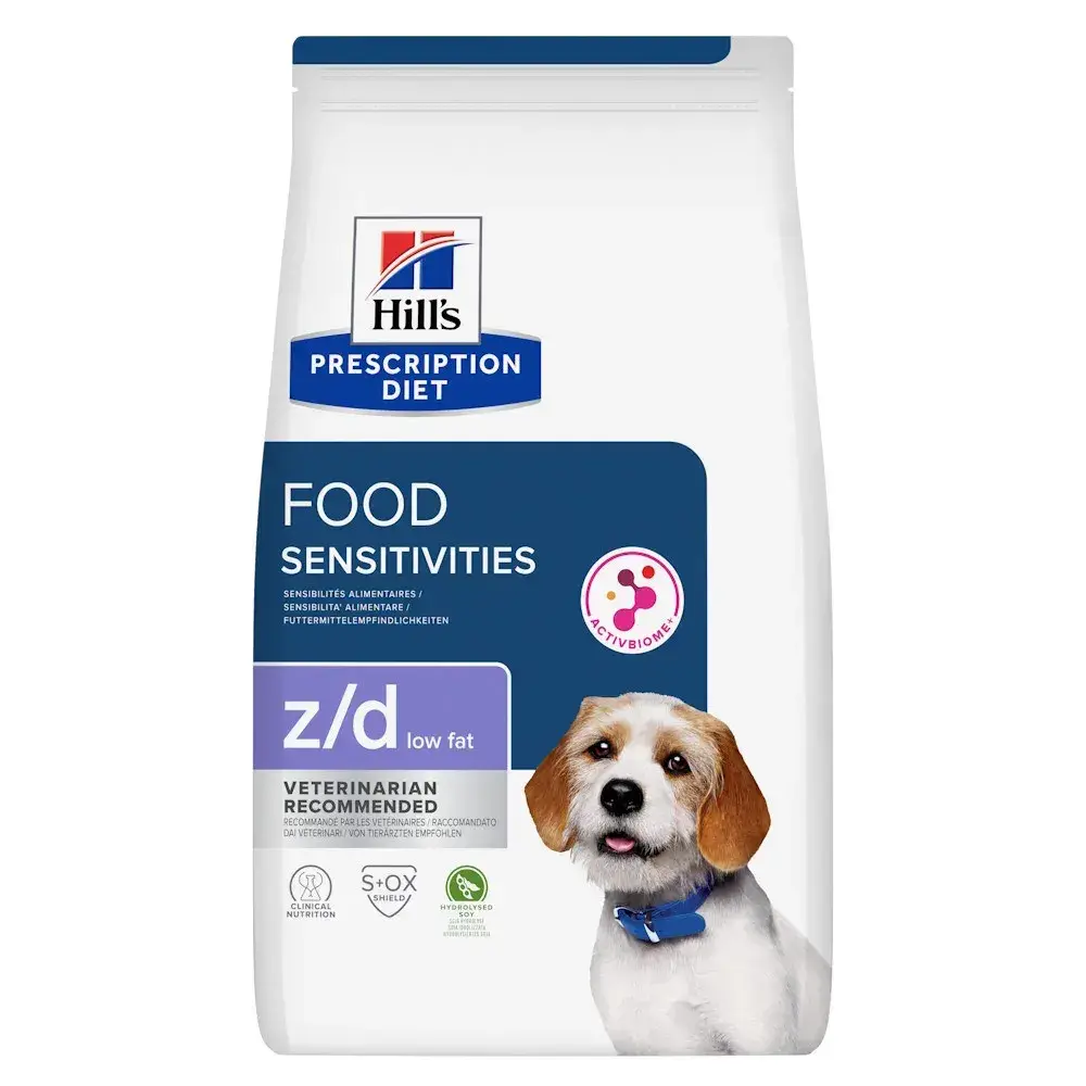 Hrana dietetica pentru caini Hill s PD Food Sensitivities Z D low fat 3 kg