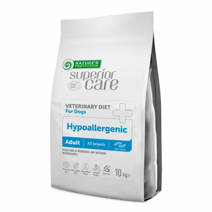 Hrana dietetica pentru caini Nature s Protection Superior Care Hypoallergenic Insect 10 kg
