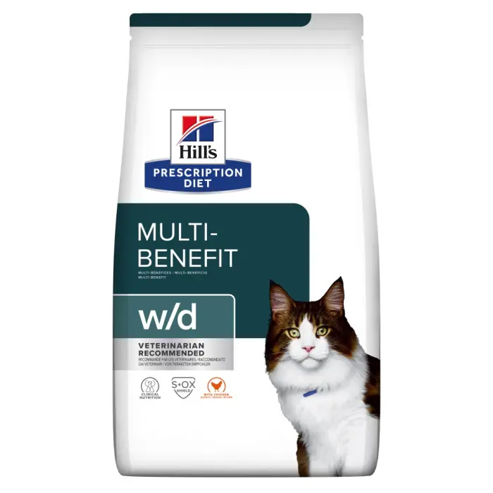 Hrana dietetica pentru pisici Hill s PD Multi-Benefit W D 3 kg