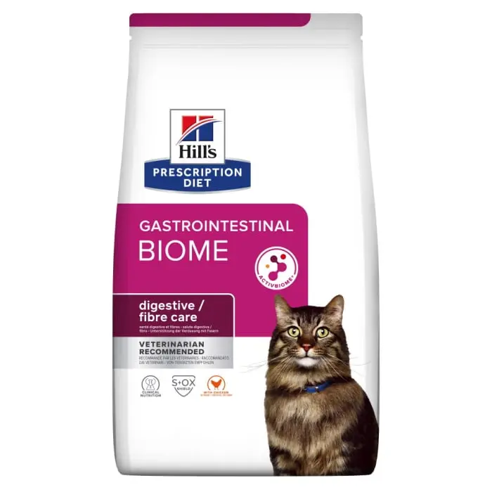 Hrana dietetica pentru pisici Hill s PD Gastrointestinal Biome cu pui 8 kg
