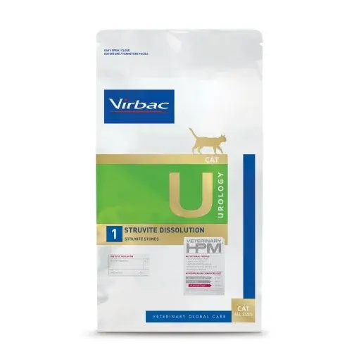 Hrana dietetica pentru pisici Virbac HPM U1 Urology Struvite Dissolution 3 kg