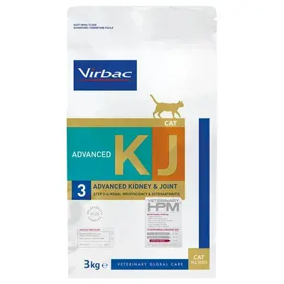 Hrana dietetica pentru pisici Virbac HPM Advanced Kidney  Joint 3 kg