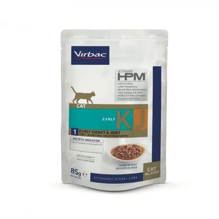 Hrana dietetica pentru pisici Virbac HPM KJ2 Early Kidney Joint 85 gr