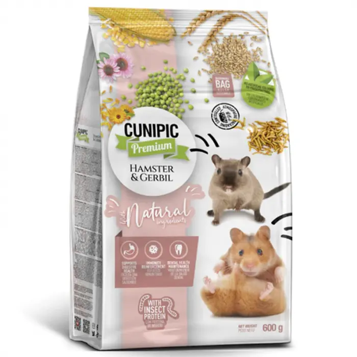 Hrana pentru hamster gerbil Cunipic 600 gr